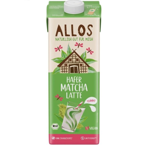 NAPÓJ OWSIANY MATCHA LATTE BEZ DODATKU CUKRÓW BIO 1 L - ALLOS-1 35393 