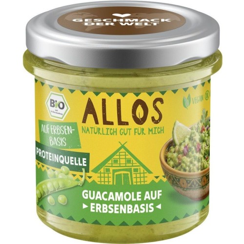 PASTA KANAPKOWA PROTEINOWA W STYLU GUACAMOLE BEZGLUTENOWA BIO 140 g - ALLOS-1 35394 