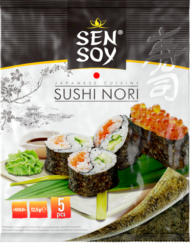ALGI NORI PRAŻONE DO SUSHI (5 szt) 12,5 g - SEN SOY-1 35395 