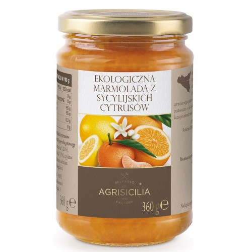 MARMOLADA Z CYTRUSÓW SYCYLIJSKICH BIO 360 g - AGRISICILIA-1 35398 