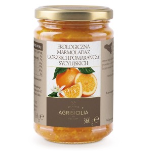 MARMOLADA Z GORZKICH POMARAŃCZY SYCYLIJSKICH BIO 360 g - AGRISICILIA