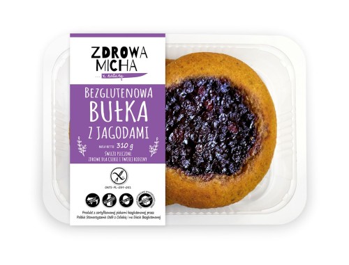 BUŁKI Z JAGODAMI BEZGLUTENOWA (2 szt.) 310 g - ZDROWA MICHA (NA ZAMÓWIENIE)-1 35403 