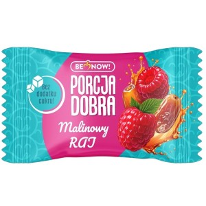 PRZEKĄSKA DAKTYLOWO - MALINOWA BEZ DODATKU CUKRÓW 20 g - PORCJA DOBRA