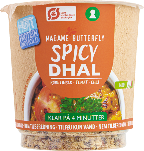 DANIE BŁYSKAWICZNE PROTEINOWE DAL PIKANTNY BIO 60 g - MADAME BUTTERFLY-1 35426 