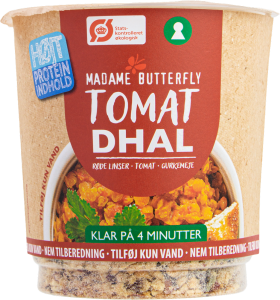 DANIE BŁYSKAWICZNE PROTEINOWE DAL POMIDOROWY BIO 60 g - MADAME BUTTERFLY