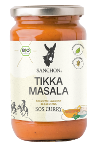 SOS CURRY TIKKA MASALA BEZGLUTENOWY BIO 320 ml - SANCHON
