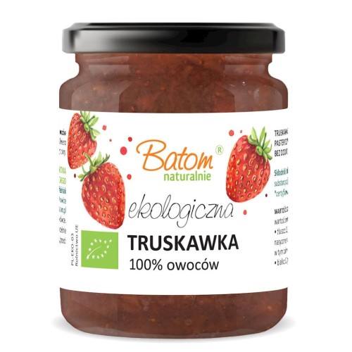 TRUSKAWKA 100 % BEZ DODATKU CUKRÓW BIO 260 g - BATOM-1 35492 