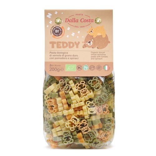 MAKARON (SEMOLINOWY TRÓJKOLOROWY) MISIE BIO 200 g - DALLA COSTA-1 35497 