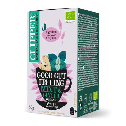 HERBATKA IMBIROWO - MIĘTOWA NA TRAWIENIE (GOOD GUT FEELING) BIO (15 x 2 g) 30 g - CLIPPER-1 35517 