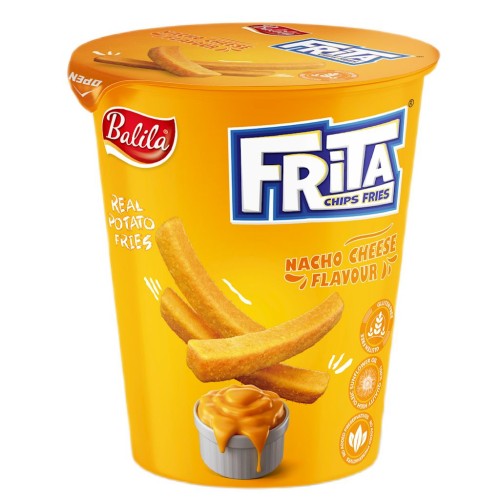 FRYTKI ZIEMNIACZANE SMAŻONE O SMAKU SERA NACHO BEZGLUTENOWE 40 g - BALILA-1 35520 