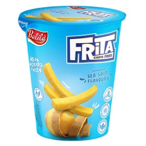 FRYTKI ZIEMNIACZANE SMAŻONE Z SOLĄ MORSKĄ BEZGLUTENOWE 40 g - BALILA