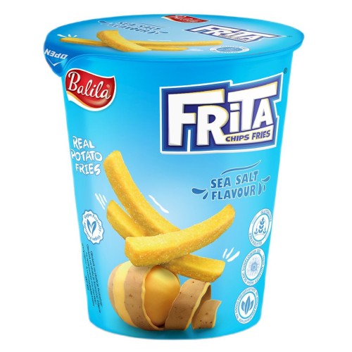 FRYTKI ZIEMNIACZANE SMAŻONE Z SOLĄ MORSKĄ BEZGLUTENOWE 40 g - BALILA-1 35521 