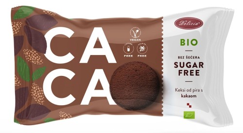 CIASTKA ORKISZOWE Z KAKAO BEZ CUKRU BIO (2 szt.) 34 g - DELICIA-1 35537 