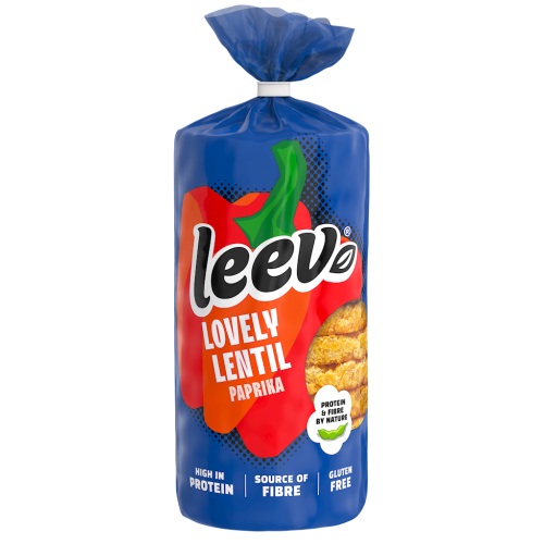 WAFLE Z SOCZEWICY PROTEINOWE O SMAKU PAPRYKOWYM BBQ BEZGLUTENOWE BIO 117 g - LEEV-1 35541 