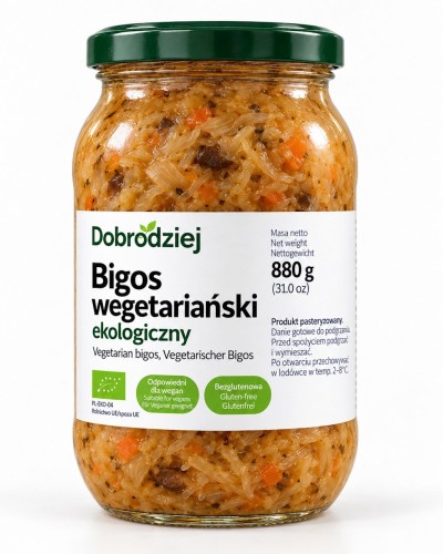 BIGOS WEGAŃSKI BEZGLUTENOWY BIO 880 g - DOBRODZIEJ-1 35552 