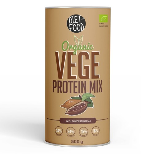 BIAŁKO VEGE MIX KAKAO BIO 500 g - DIET-FOOD-1 35556 