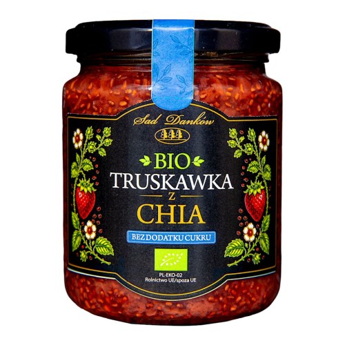 TRUSKAWKA Z CHIA BEZ DODATKU CUKRÓW BIO 240 g - SAD DANKÓW-1 35566 