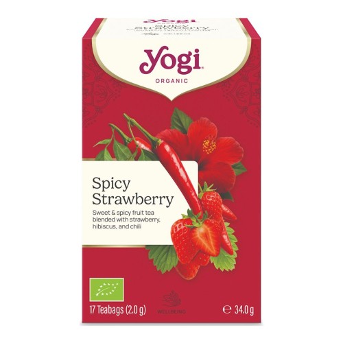 HERBATKA PIKANTNA TRUSKAWKA BIO (17 x 2 g) 34 g - YOGI-1 35581 