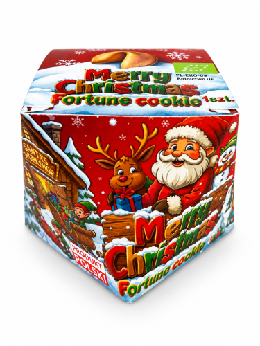 CIASTECZKO Z WRÓŻBĄ NA ŚWIĘTA BOŻEGO NARODZENIA BIO 6 g - D&D FUN COOKIES (PRODUKT SEZONOWY)-1 35582 