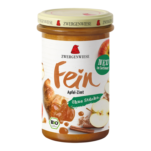 MUS JABŁKO - CYNAMON BEZGLUTENOWY BIO 280 g - ZWERGENWIESE-1 35589 