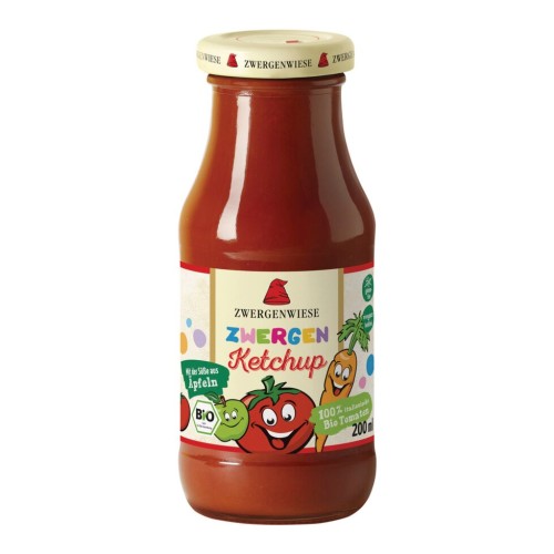 KETCHUP DLA DZIECI BEZGLUTENOWY BIO 200 ml - ZWERGENWIESE-1 35591 