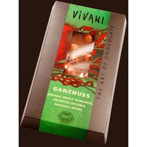 Czekolada mleczna z całymi orzechami Bio 100g 