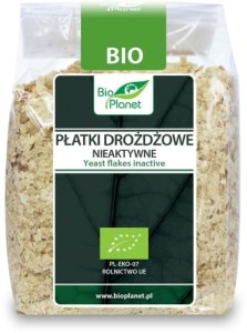 Płatki drożdżowe nieaktywne Eko 100g polecane i niezwykle cenne dla wegetarian i wegan
