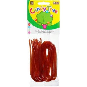 Żelki nitki o smaku truskawkowym Bio 75g