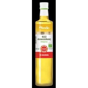 Olej słonecznikowy tłoczony na zimno BIO do smazenia 500ml