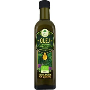 Olej z nasion ostropestu BIO 100g działa przeciwzapalnie i odkażająco