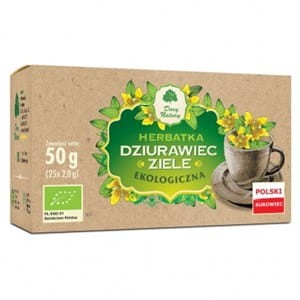 Herbatka ziele dziurawca BIO (25x2g) pobudza łaknienie i trawienie, zwalcza robaki