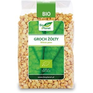 Groch żółty połówki BIO 400g syci bardziej niz mięso i sprzyja odchudzaniu