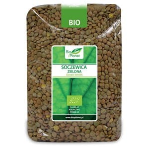Soczewica zielona Bio 1 kg wzmacnia mięśnie i kości, poprawia przemianę materii