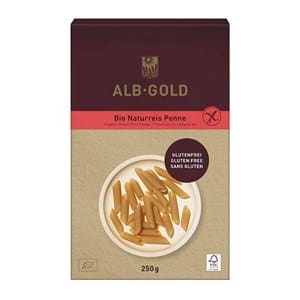 Makaron (ryżowo-razowy) PENNE BIO 250g czas gotowania ca.9min