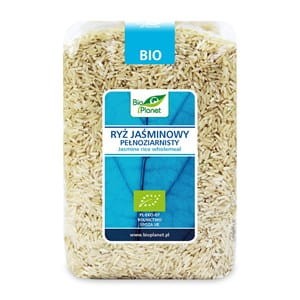 Ryż jasminowy pełnoziarnisty BIO 1kg niski indeks glikemiczny cenne źródło błonnika