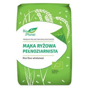 Mąka ryżowa BIO 1kg na zaparcia i wysoki poziom cholesterolu uzywana do pieczywa, makaronów i słodyczy