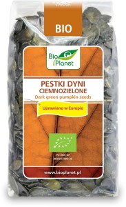 Pestki dyni ciemnozielone Bio 350g mają korzystny wpływ na nastrój
