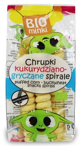 Chrupki kukurydziano-gryczane spirale BIO 60g