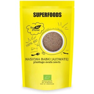 Nasiona Babki Jajowatej 250g bogata w kwaśne związki śluzowe i błonnik, reguluje wypróżnianie