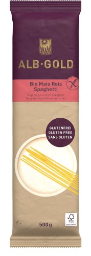 15941MAKARON (KUKURYDZIANO - RYŻOWY) SPAGHETTI BEZGLUTENOWY BIO 500 g - ALB GOLD-1