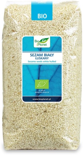 16024SEZAM BIAŁY ŁUSKANY BIO 1 kg - BIO PLANET-1