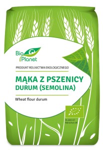 MĄKA Z PSZENICY DURUM (SEMOLINA) BIO 1 kg bogata w minerały i pożywna