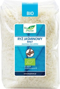 RYŻ JAŚMINOWY BIAŁY BIO 1 kg zasobny w minerały magnez, żelazo, potas i fosfor.