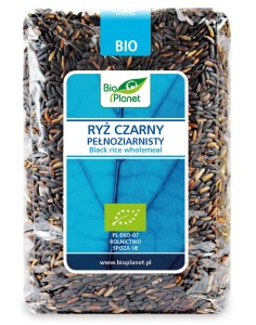 RYŻ CZARNY PEŁNOZIARNISTY BIO 1 kg źródło żelaza i witaminy "E"
