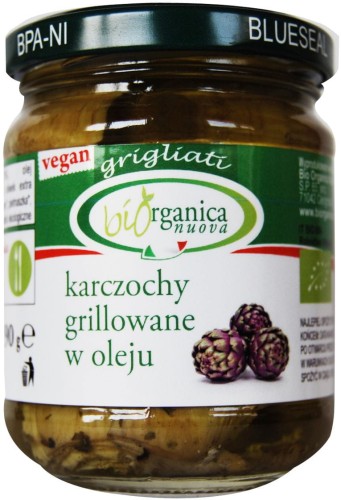 16078KARCZOCHY GRILLOWANE W OLEJU BIO 190 g (SŁOIK) - BIO ORGANICA ITALIA-1