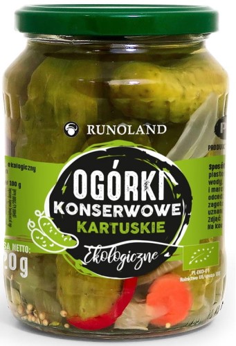 16168OGÓRKI KONSERWOWE KARTUSKIE BIO 670 g (360 g) - RUNOLAND-1