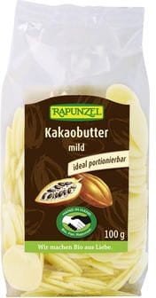 16178TŁUSZCZ KAKAOWY W KRĄŻKACH BIO 100 g - RAPUNZEL-1