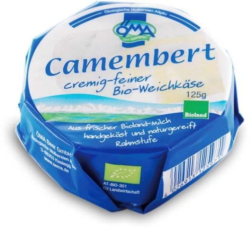 16242SER CAMEMBERT BIO (50% TŁUSZCZU W SUCHEJ MASIE) 125 g - OMA-1