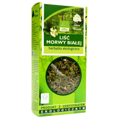 16337HERBATKA LIŚĆ MORWY BIAŁEJ BIO 50 g - DARY NATURY-1
