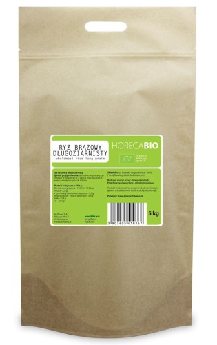 16368RYŻ BRĄZOWY DŁUGOZIARNISTY BIO 5 kg - HORECA-1